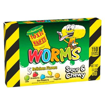 Мармелад жевательный Toxic Worms 85 гр., картон