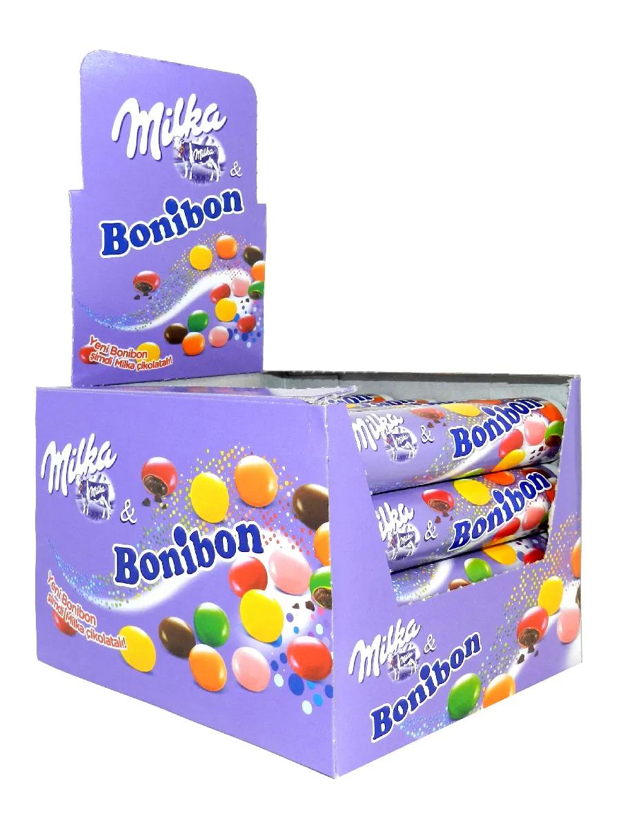 Драже шоколадное Milka Bonibon 72,9 гр., туба