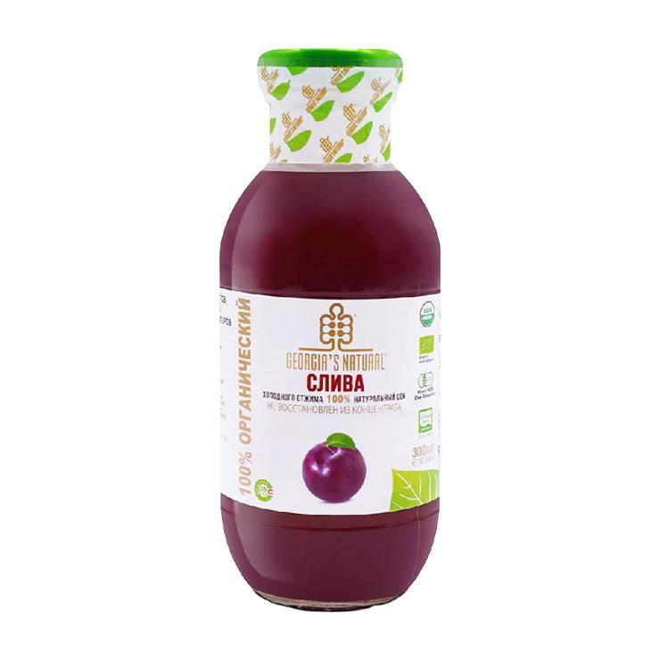 Сок GEORGIA'S NATURAL Organic слива холодного отжима 300 мл., стекло
