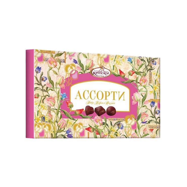 Конфеты КФ им. Крупской Ассорти шоколадные 149 гр., картон