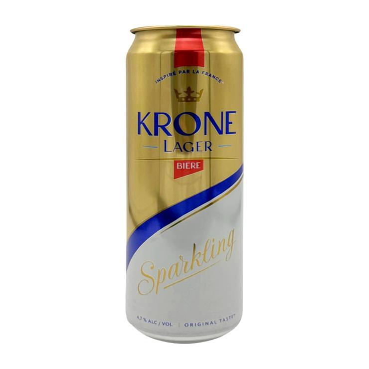Пиво Krone Lager Biere светлое фильтрованное 4,7% 450 мл., ж/б