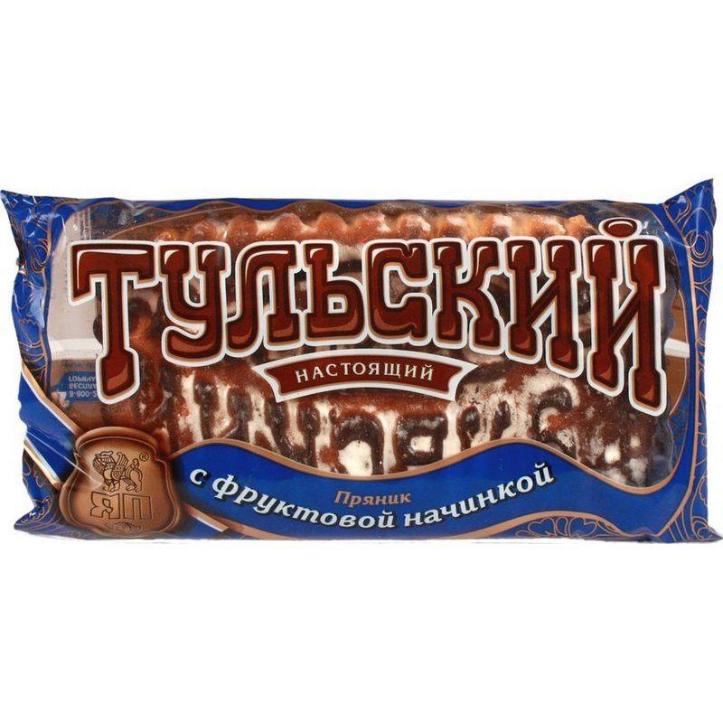 Пряник Тульский пряник с фруктовой начинкой 130 гр., флоу-пак