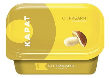 Сыр Карат  плавленый сливочный с грибами 45%, 400 гр., ПЭТ