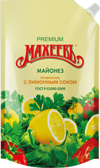 Майонез МАХЕЕВЪ Провансаль с лимонным соком 50,5%, 800 мл., дой-пак