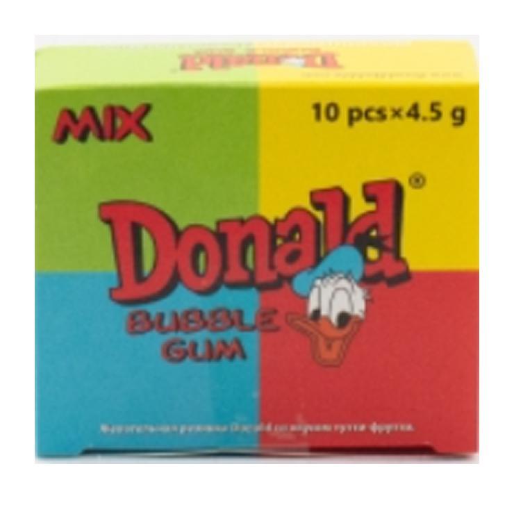 Жевательная резинка Donald микс 45 гр., картон