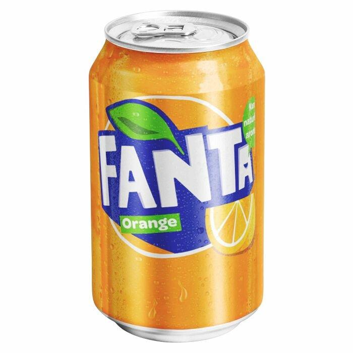 Напиток газированный Fanta Orange Дания 330 мл., ж/б