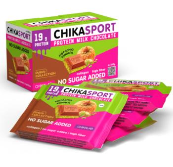 Шоколад Chikalab ChikaSport Dubai Collection без сахара 100 гр., флоу-пак