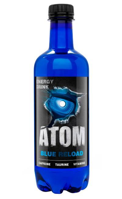 Напиток энергетический Atom Blue reload 500 мл., ПЭТ