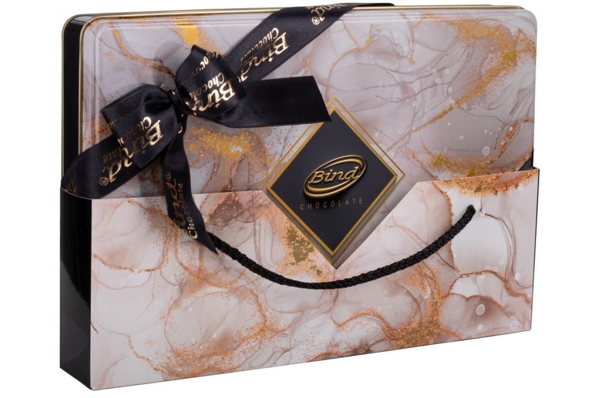 Конфеты шоколадные Bind ассорти бронзовая упаковка 335 гр., ж/б