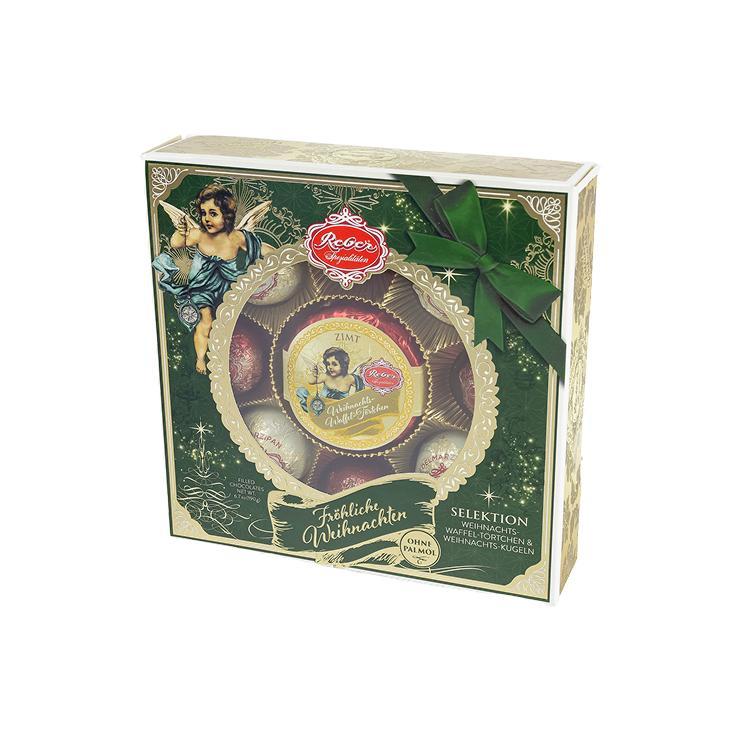 Конфеты Reber christmas selection шоколадные ассорти 190 гр., картон