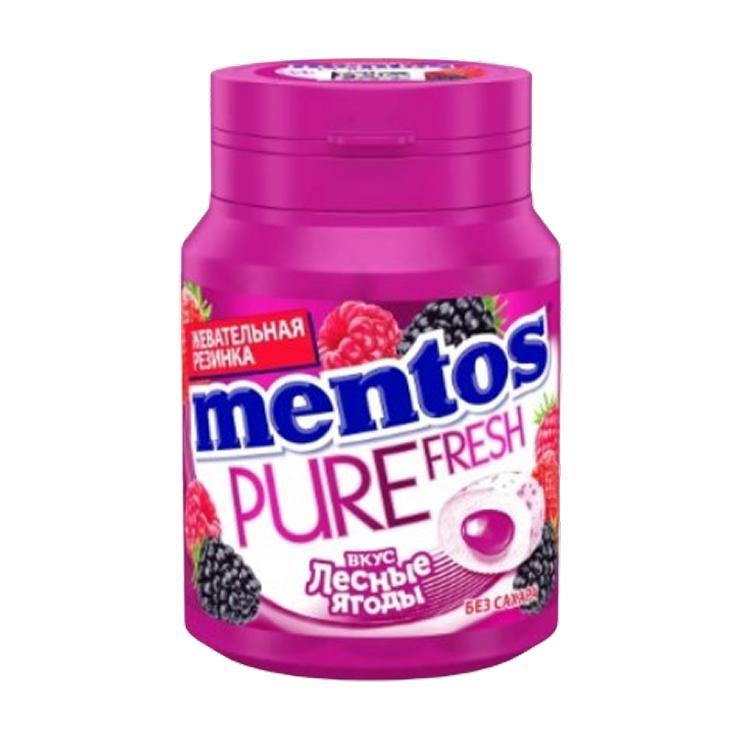 Жевательная резинка Mentos Pure Fresh лесные ягоды 54 гр., банка
