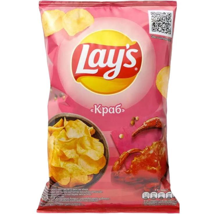 Чипсы картофельные Lay's краб 70 гр., флоу-пак
