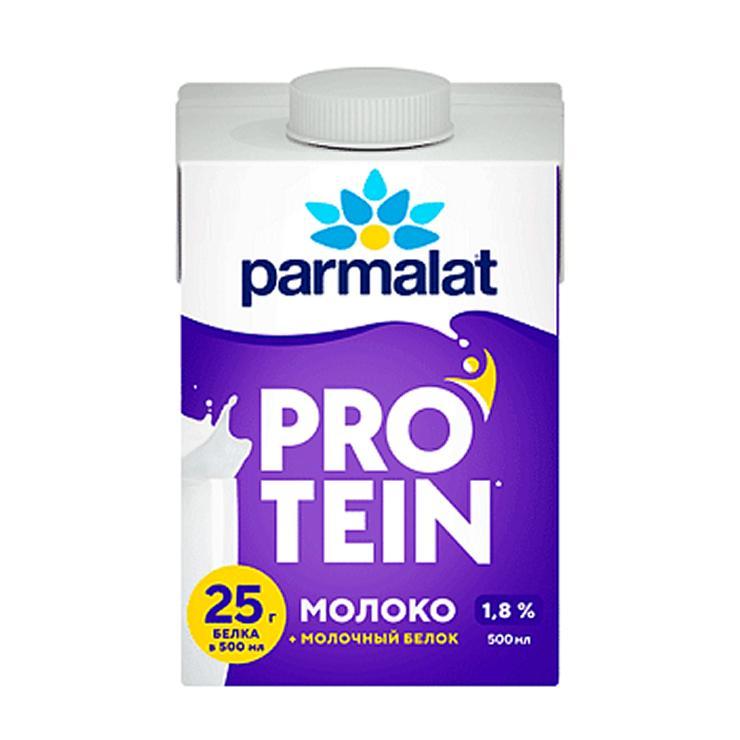 Молоко Parmalat Protein питьевое ультрапастеризованное 1,8% 500 мл., тетра-пак