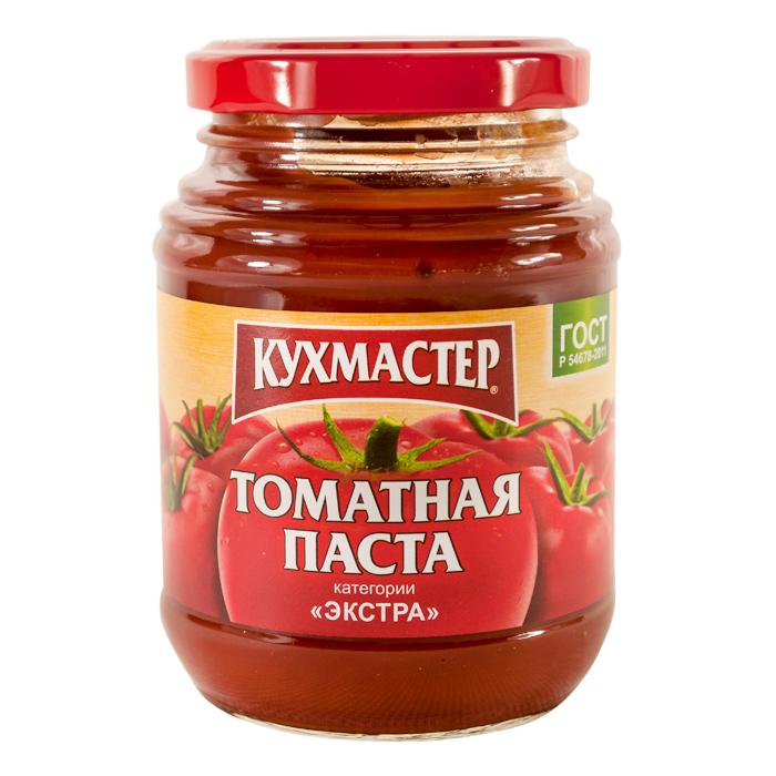 Томатная паста Кухмастер 270 гр., стекло