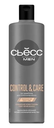 Шампунь-бальзам 2в1 для нормальных волос СЬĔСС Men Control&Care, 450 мл., флакон