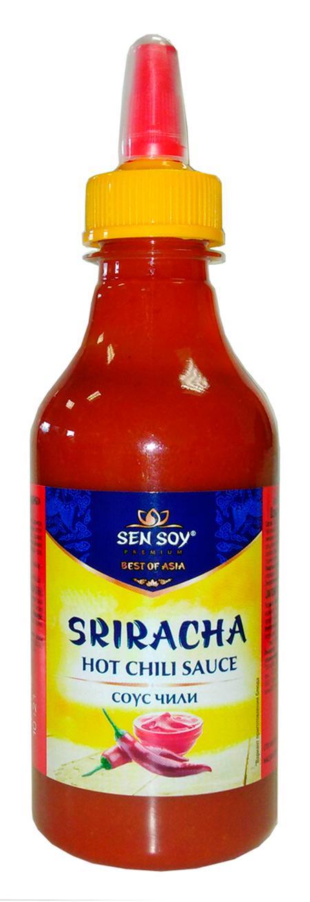 Соус Sen Soy Sriracha Hot Chili Чили 310 гр., ПЭТ