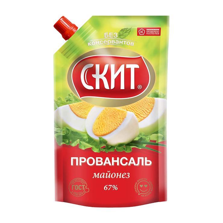 Майонез Скит провансаль 67% 225 мл., дой-пак с дозатором