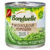 Горошек Bonduelle зеленый молодой консервирнный , 212 гр, ж/б