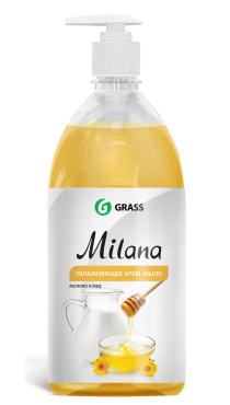 Крем-мыло Grass Milana Молоко и мед увлажняющее жидкое