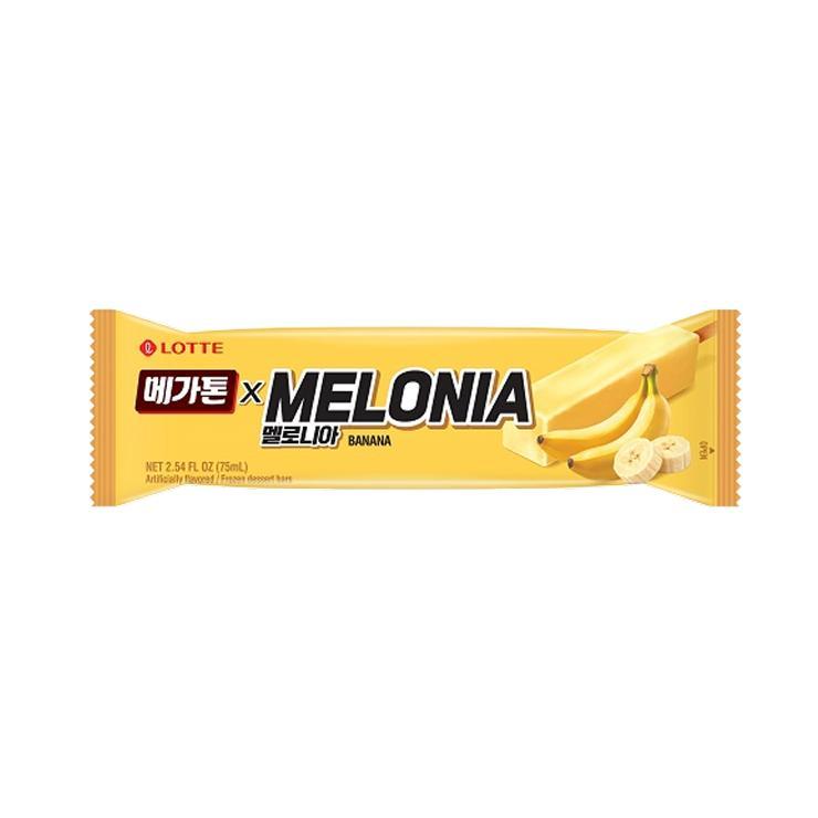 Мороженое эскимо Lotte melonia банан 75 гр., флоу-пак
