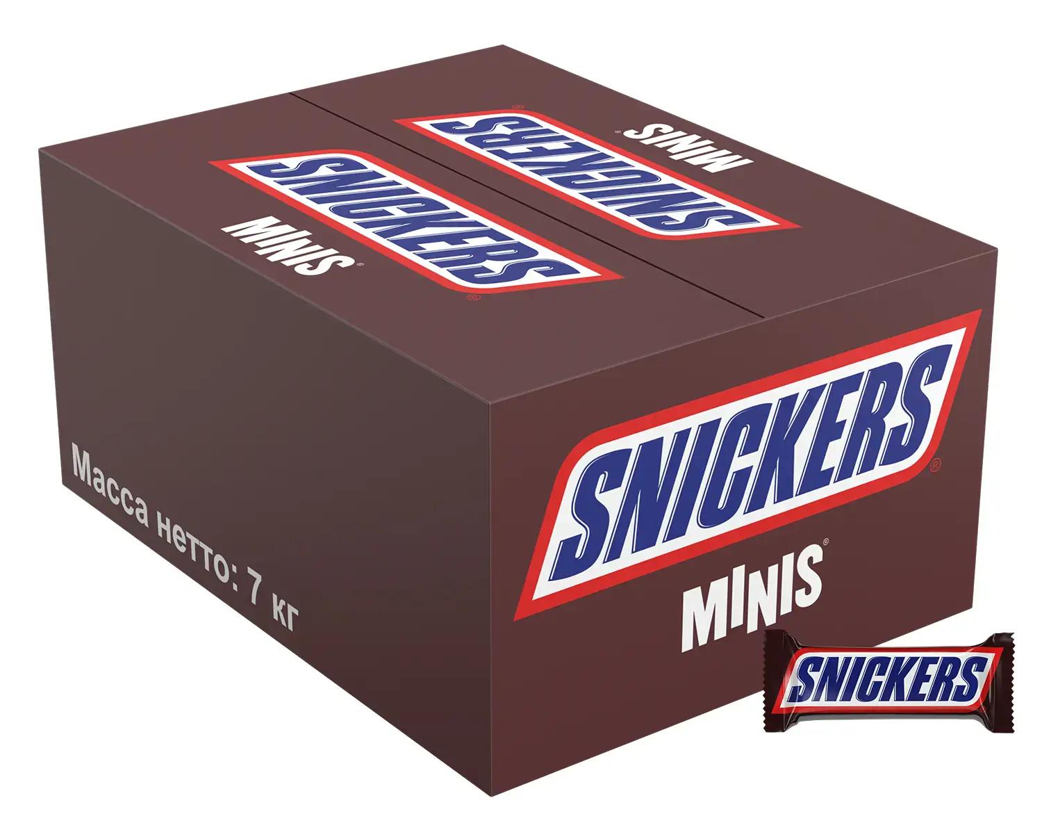 Конфеты Snickers minis 7 кг., картон