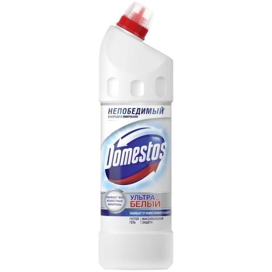 Чистящее средство для унитаза Domestos Ультрабелый 1 л., ПЭТ