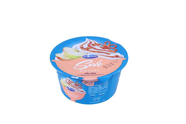 Йогурт Ecomilk Solo яблоко со вкусом карамели 4.2% 130 гр., ПЭТ