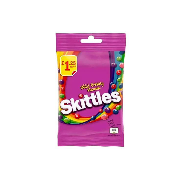 Драже Skittles wild berry 109 гр., флоу-пак