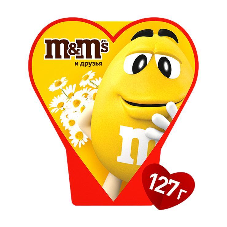 Набор подарочный M&M's and Friends Сердце 127 гр., картон