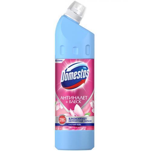 Гель чистящий универсальный Domestos Цветущая магнолия Антиналет + Блеск 750 мл., ПЭТ