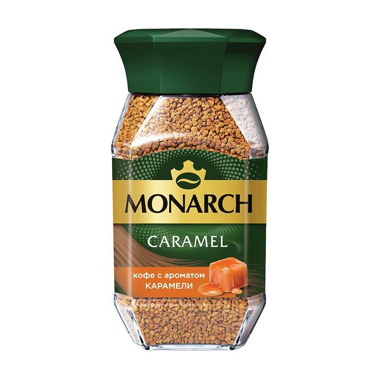 Кофе MONARCH CARAMEL 95 гр., стекло