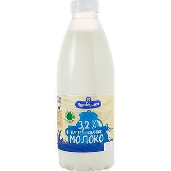 Молоко 3,2% пастер. Здравушка, 930 мл., ПЭТ