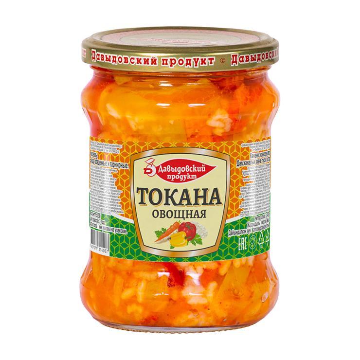 Токана Давыдовский продукт овощная 450 гр., стекло