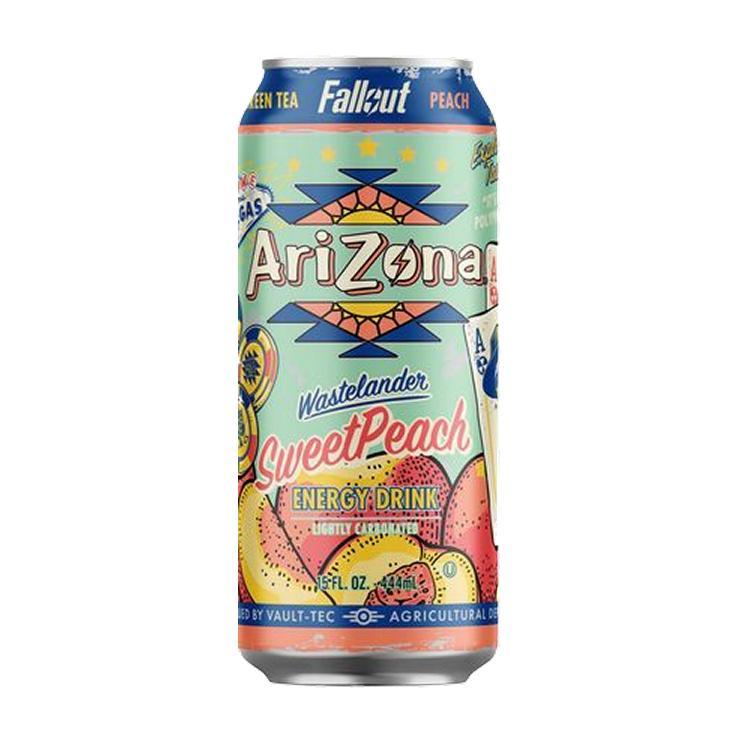 Напиток газированный Arizona Fallout Sweet Peach тонизирующий США 444 мл., ж/б