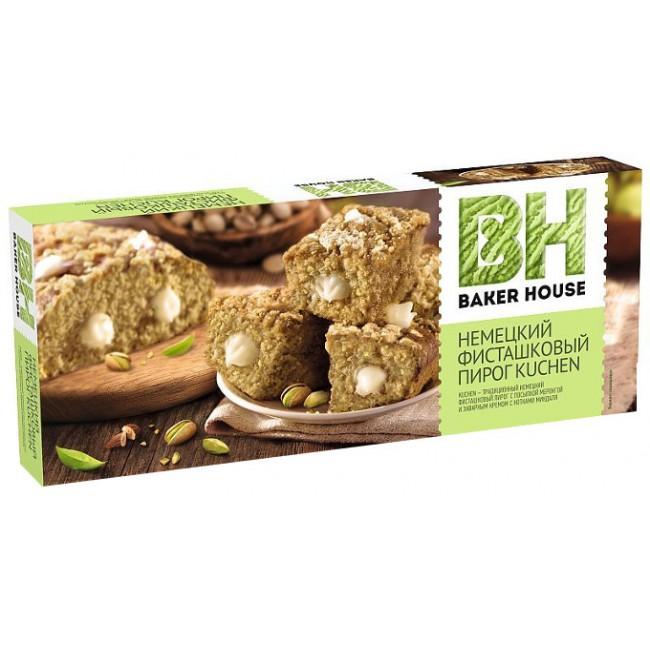 Пирог Baker House Kuchen Фисташковый Немецкий 350 гр., картон