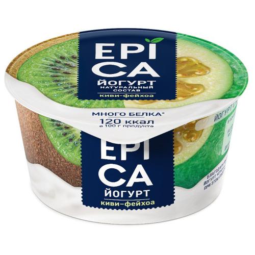 Йогурт 4,8% киви-фейхоа, Epica, 130 гр, ПЭТ