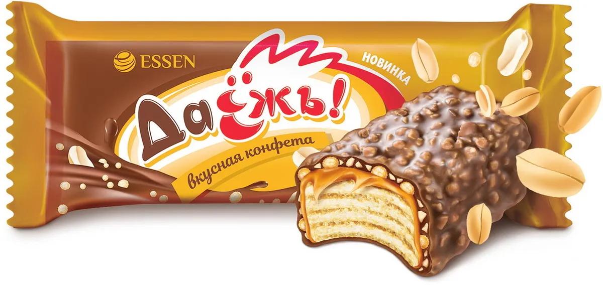 Конфеты Essen с карамелью, арахисом и криспи ДаЁжъ, 1.5 кг., ПЭТ