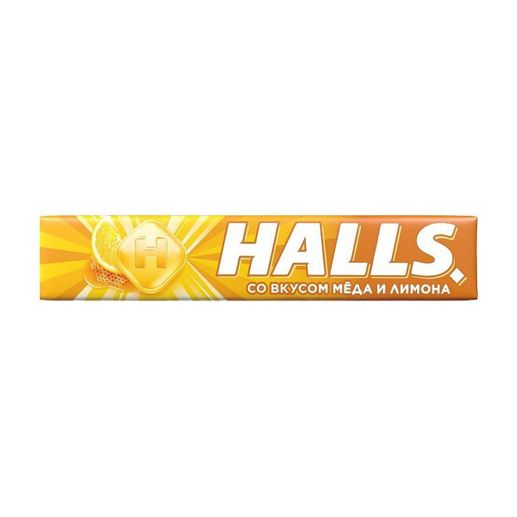 Карамель леденцовая Halls мед лимон 25 гр., обертка