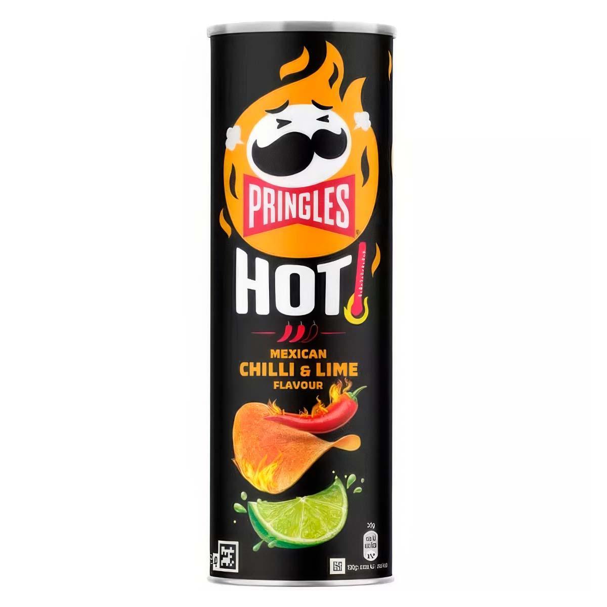 Чипсы Pringles Hot Mexican Чили и Лайм 160 гр., туба