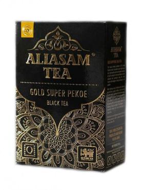 Чай Aliasam, Голд Супер Пекое бергамот листовой, 400 гр., картон