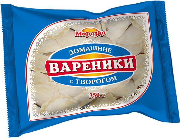 Вареники Морозко с творогом украинские, 350 гр., флоу-пак