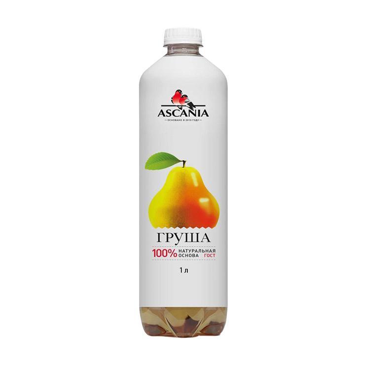 Напиток газированный Ascania груша 1 л., ПЭТ