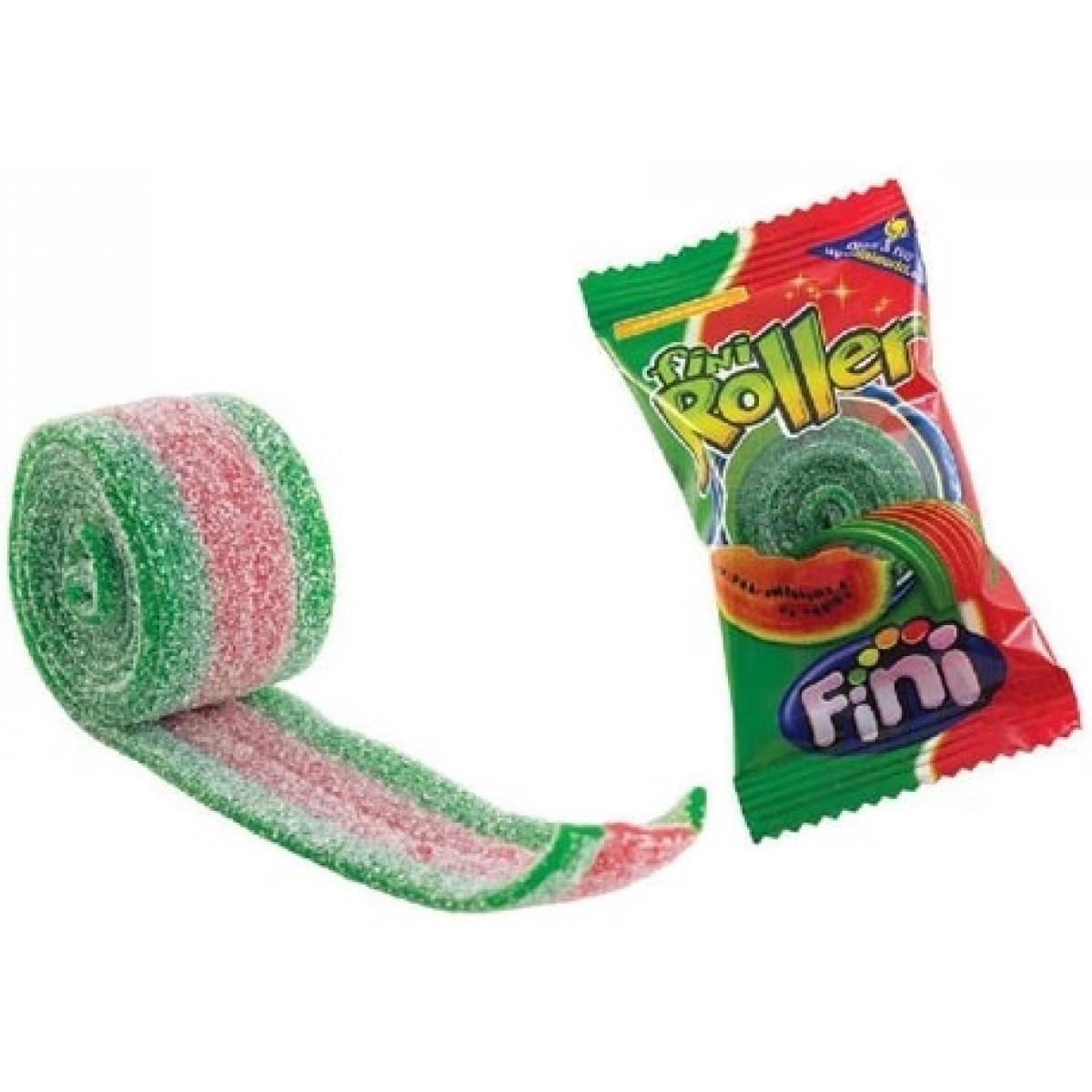Жевательный мармелад Fini Roller арбуз 20 гр., флоу-пак