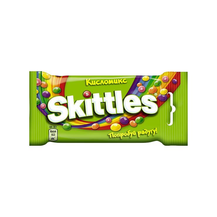 Драже Skittles кисломикс 38 гр., флоу-пак