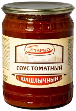 Соус томатный Шашлычный, БАРКО, 520 гр., стекло
