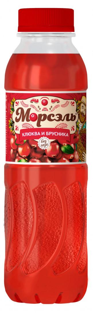 Напиток негазированный Морсэль брусника клюква 460 мл., ПЭТ