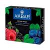 Чай Akbar, Лесные ягоды черный, 150 гр., картон