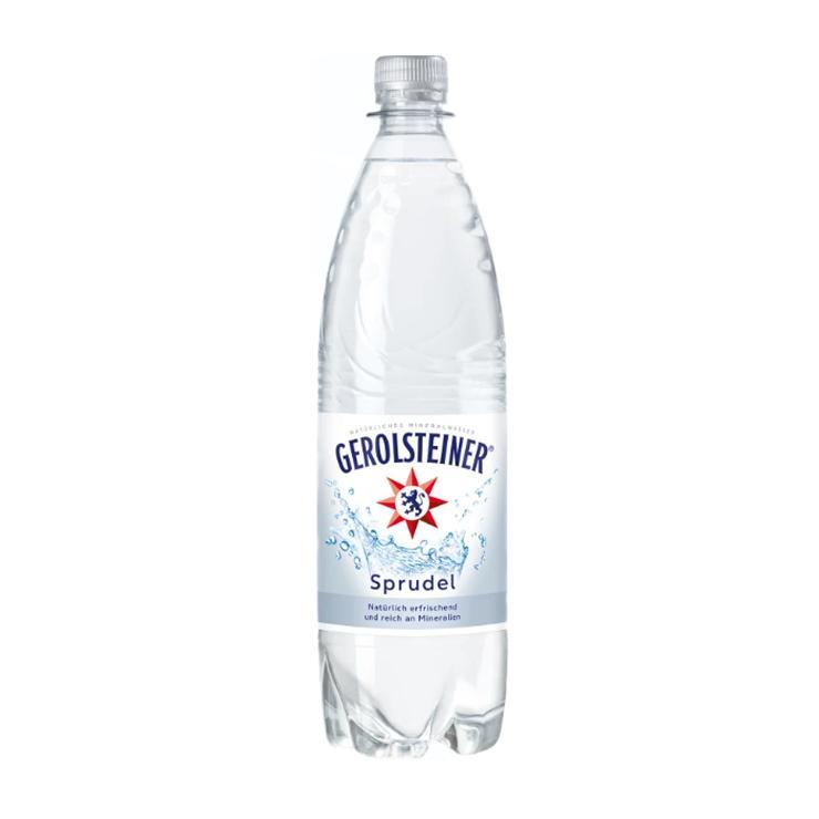 Вода газированная Gerolsteiner Sprudel минеральная природная питьевая 1л., ПЭТ