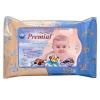 Салфетки детские очищающие, кремовые, 20 шт., Premial, Пластиковая упаковка