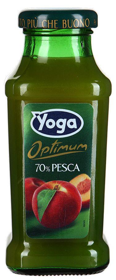 Нектар Yoga персиковый c добавлением сахара, 200 мл., стекло